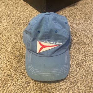 Vineyard Vines Nautical Flag Ball Cap Hat Adjustable Baseball Adult Powder Blue